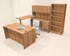 6pcs U Shaped 60"w X 102"d Modern Executive Office Desk, #OT-SUS-UH61