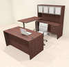 5pcs U Shaped 60"w X 102"d Modern Executive Office Desk, #OT-SUS-UH77
