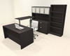 6pcs U Shaped 60"w X 102"d Modern Executive Office Desk, #OT-SUS-UH129