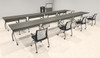 8pcs I Shape 20' Feet Nesting Training / Conference Table, #OT-SUL-T35-A