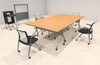 4pcs RETANGULAR Shape 10' Feet Nesting Training / Conference Table, #OT-SUL-T11-B