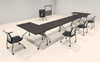 5pcs U Shape 20' Feet Nesting Training / Conference Table, #OT-SUL-T19-B