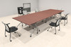 6pcs RETANGULAR Shape 15' Feet Nesting Training / Conference Table, #OT-SUL-T22-B