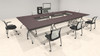 7pcs O Shape 15' Feet Nesting Training / Conference Table, #OT-SUL-T28-B