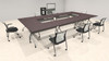 7pcs O Shape 15' Feet Nesting Training / Conference Table, #OT-SUL-T28-B