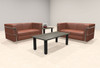 2pcs 4 Person Modern Office LeatherSoft LOVE Set, #UF-REG-LF2-B