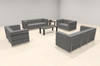 4pcs 10 Person Modern Office LeatherSoft LOVE + SOFA Set, #UF-REG-LSF3-C