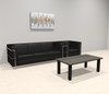 2pcs 4 Person Modern Office LeatherSoft CHAIR + SOFA Set, #UF-REG-CSW1-D