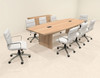 Modern Boat Shaped 10' Feet Conference Table, #OF-CON-C155