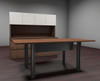 3pc Rectangular Glass Door Modern Executive Office Desk Set, #CH-VER-D1