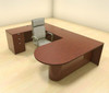 4pc U Shape Modern Contemporary Executive Office Desk Set, #CH-JAD-U11