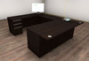 4pc U Shape Modern Executive Office Desk Set, #CH-VER-U26