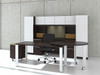 9pc Rectangular Glass Door Modern Executive Office Desk Set, #CH-VER-D15