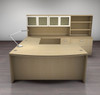 7pc U Shape Modern Executive Office Desk Set, #CH-AMB-U72