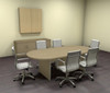 Modern Racetrack 8' Feet Conference Table, #CH-AMB-C32