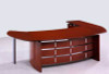 New 3Pc Cherrywood Oval Executive Office Desk #U-VAN-O1