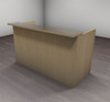 2pc Modern Glass Counter Reception Desk Set, #CH-AMB-R2