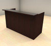 2pc Modern Glass Counter Reception Desk Set, #CH-AMB-R5
