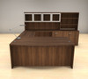 7pc U Shape Modern Executive Office Desk Set, #CH-AMB-U71