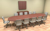 Modern Racetrack 14' Feet Conference Table, #CH-AMB-C20