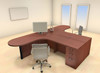 Two Persons Modern Executive Office Workstation Desk Set, #CH-AMB-S31