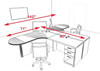 Two Persons Modern Executive Office Workstation Desk Set, #CH-AMB-S32