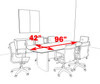 Modern Contemporary 8' Feet Conference Table, #MT-MED-C1