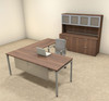 4pc L Shaped Modern Contemporary Executive Office Desk Set, #OF-CON-L74