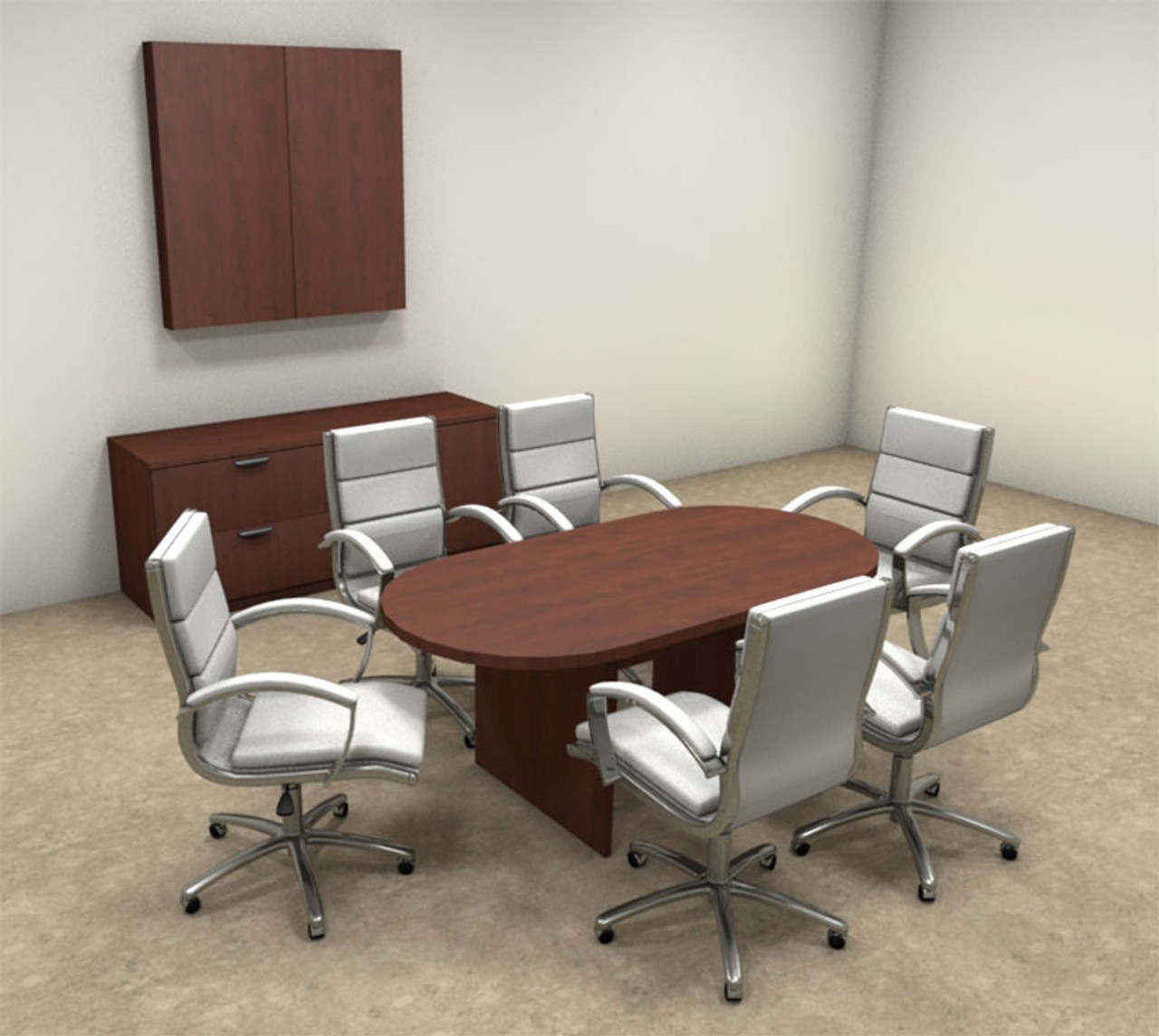 Modern Racetrack 6' Feet Conference Table, #OT-SUL-C2