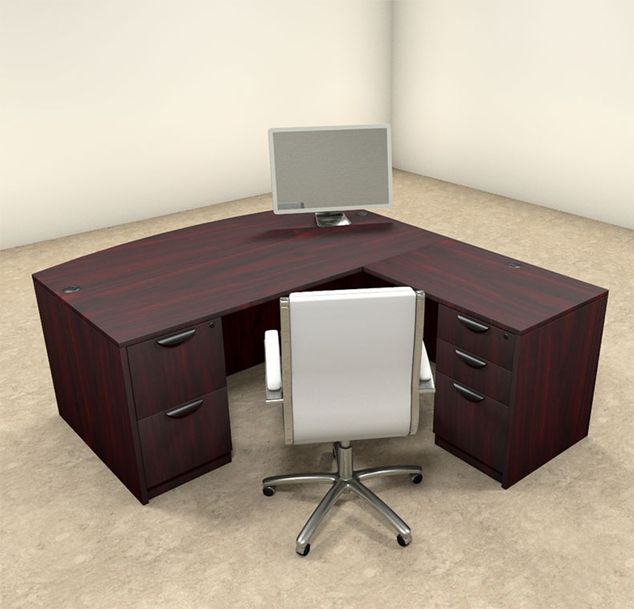 4pc L Shaped Modern Executive Office Desk OT SUL L3 H2O Furniture   OT SUL L3  99638  36680.1427413866 