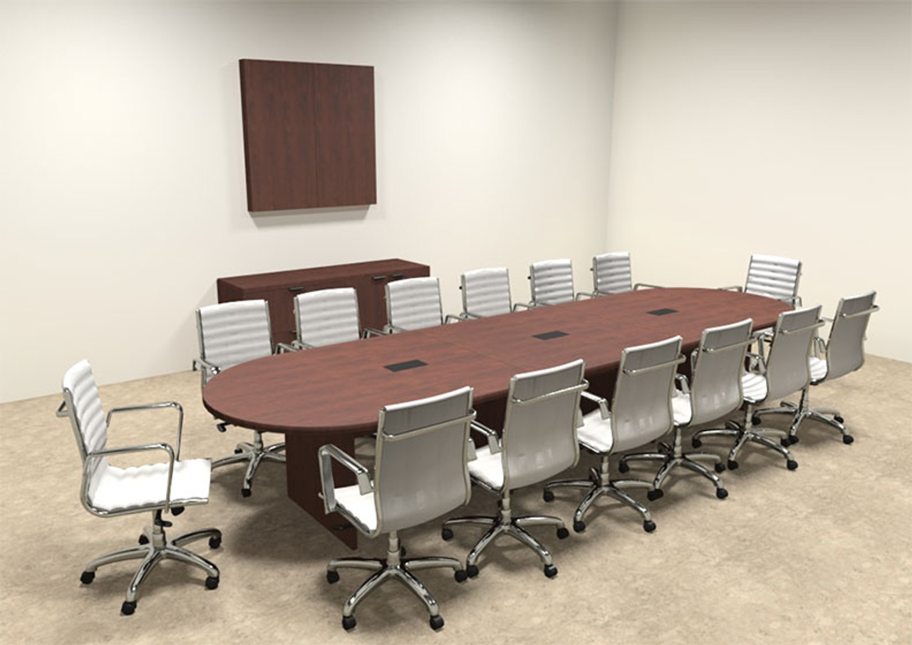 Modern Racetrack 14' Feet Conference Table, #OF-CON-C12