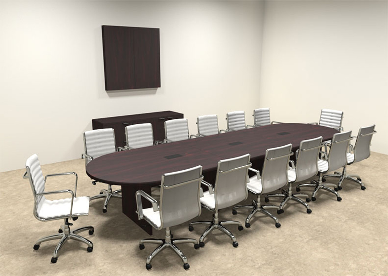 Modern Racetrack 14' Feet Conference Table, #OF-CON-C13