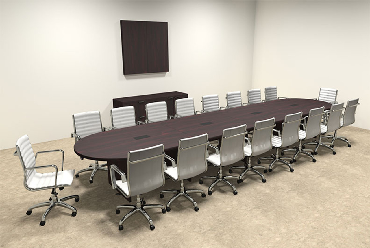 Modern Racetrack 18' Feet Conference Table, #OF-CON-C23