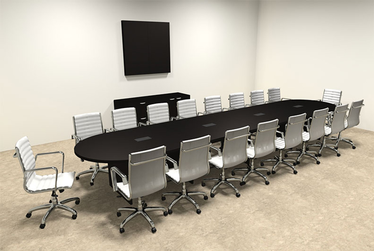 Modern Racetrack 18' Feet Conference Table, #OF-CON-C25