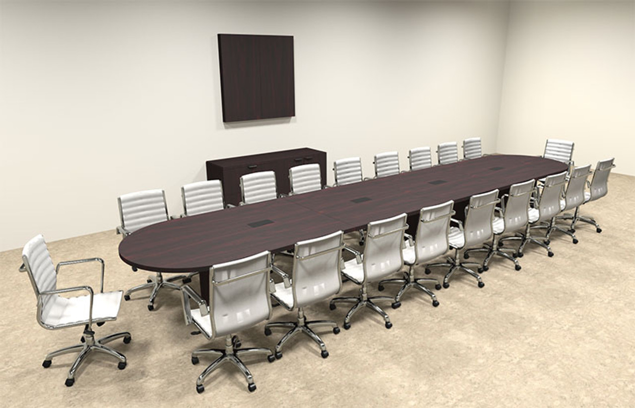 Modern Racetrack 20' Feet Conference Table, #OF-CON-C28