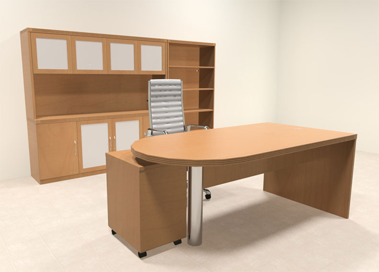 5pc Modern Contemporary Executive Office Desk Set, #RO-ABD-D34