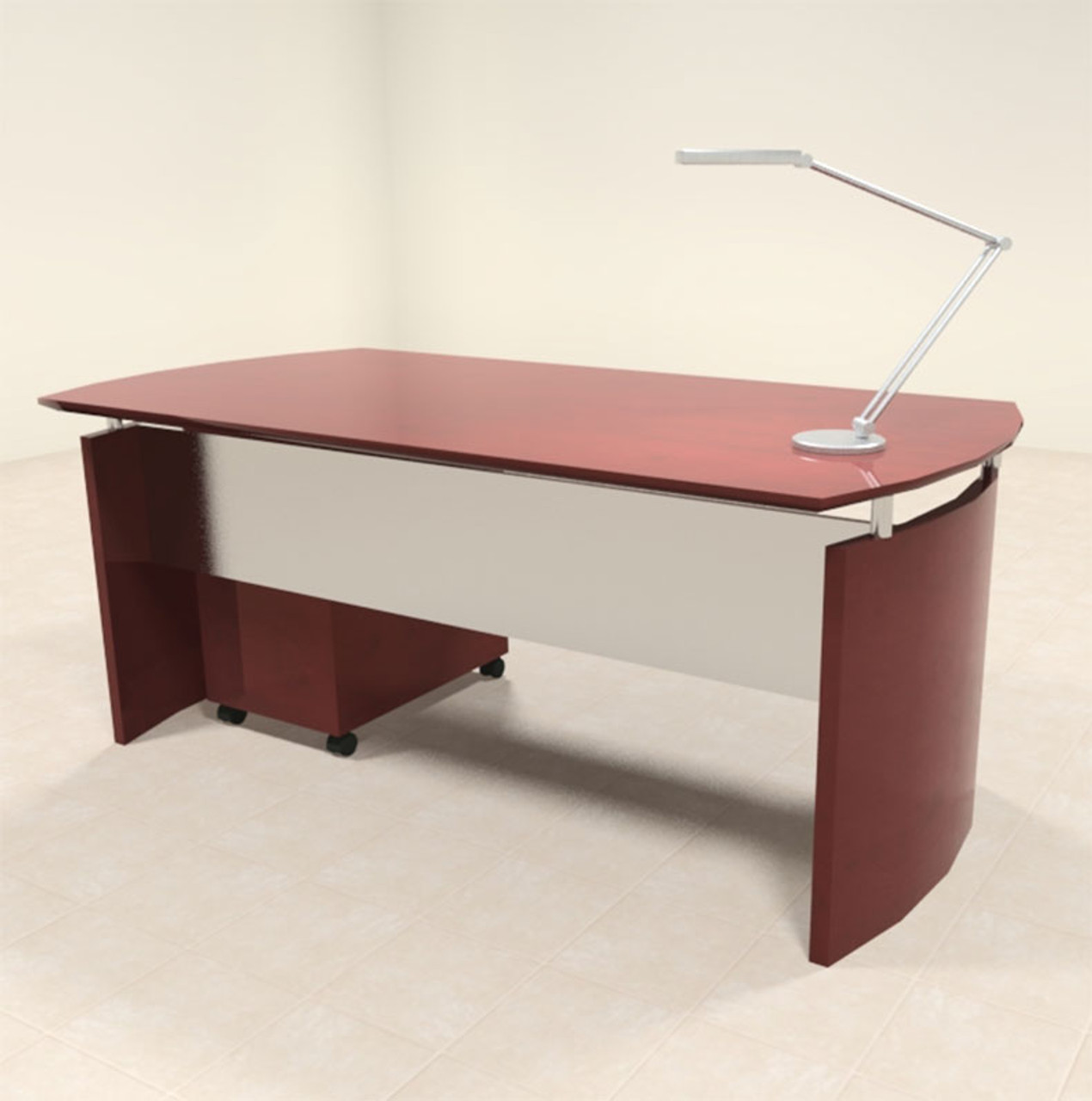 2pc Modern Contemporary Executive Office Desk Set, #RO-NAP-D2