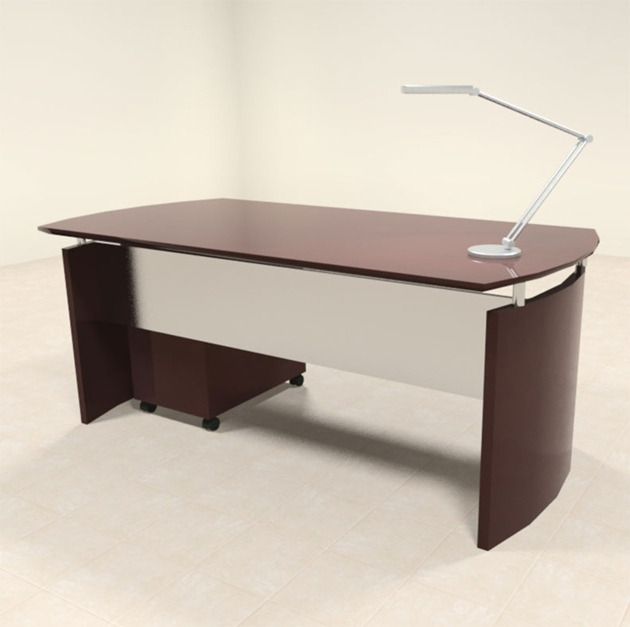 2pc Modern Contemporary Executive Office Desk Set, #RO-NAP-D3