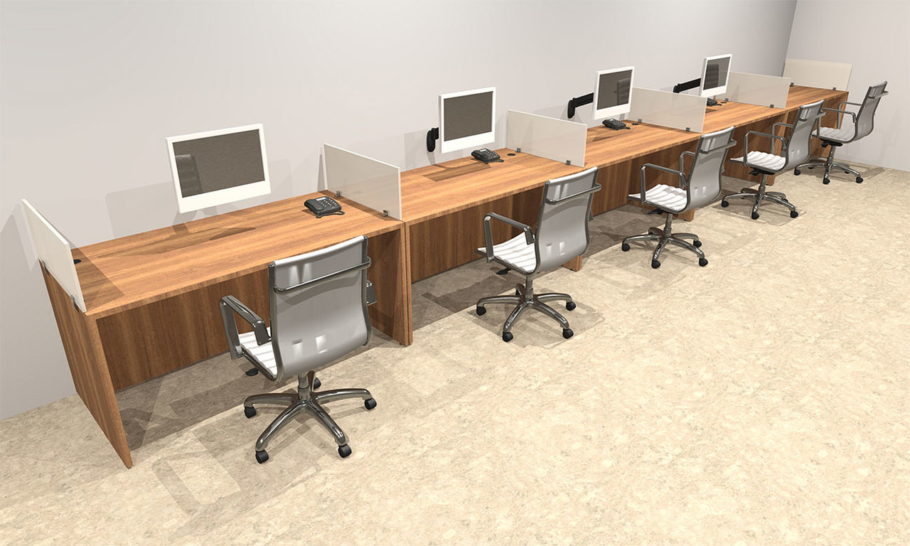 Five Person Divider Modern Office Workstation Desk Set, #OT-SUL-SP13