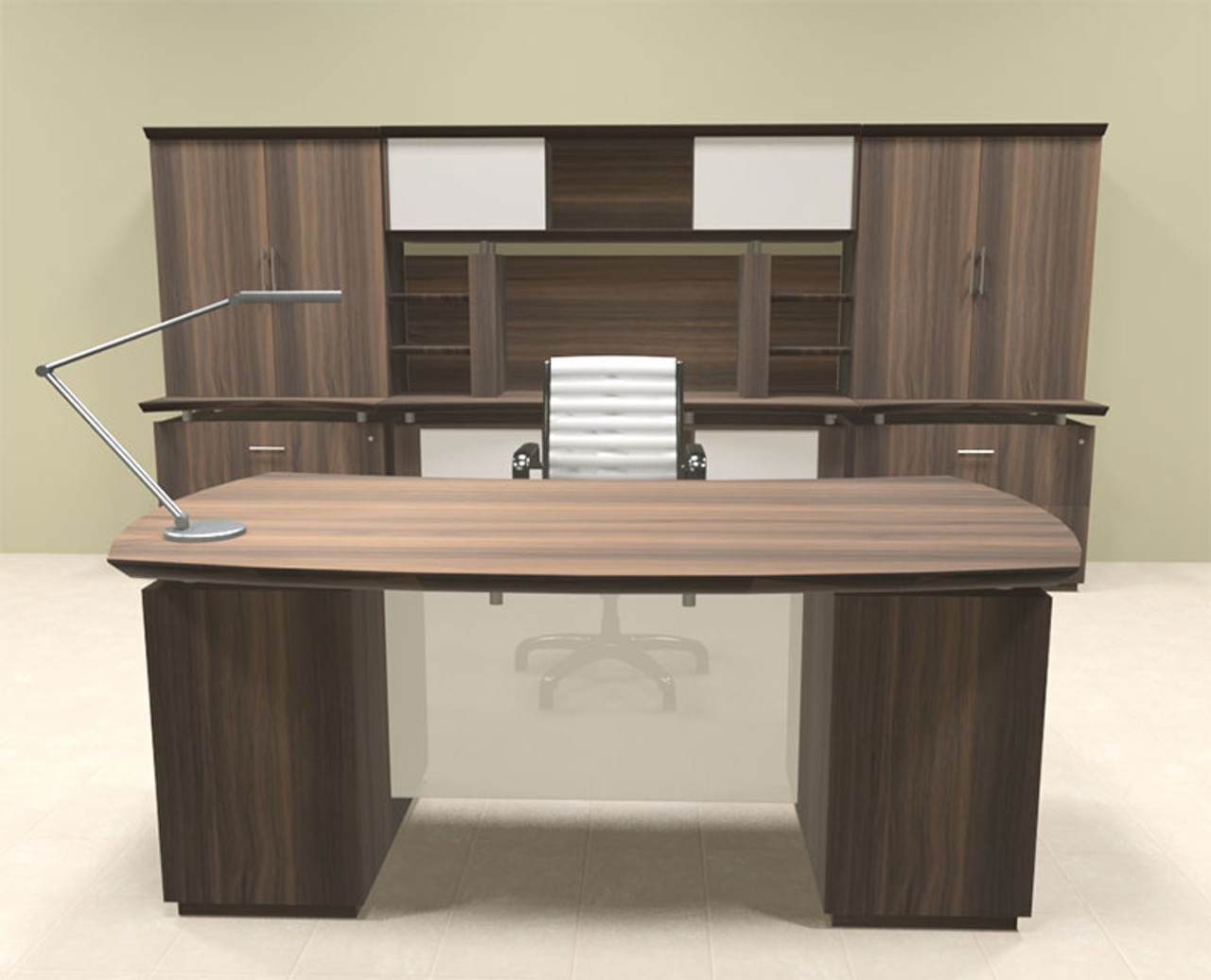 7pc Modern Contemporary Executive Office Desk Set, #MT-STE-D11