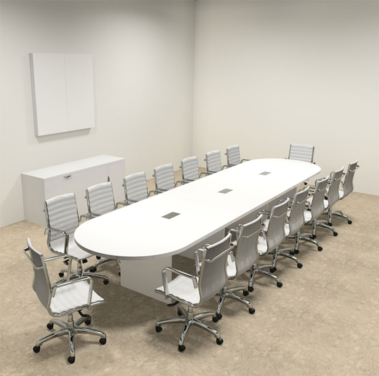 Modern Racetrack 16' Feet Conference Table, #OF-CON-C114