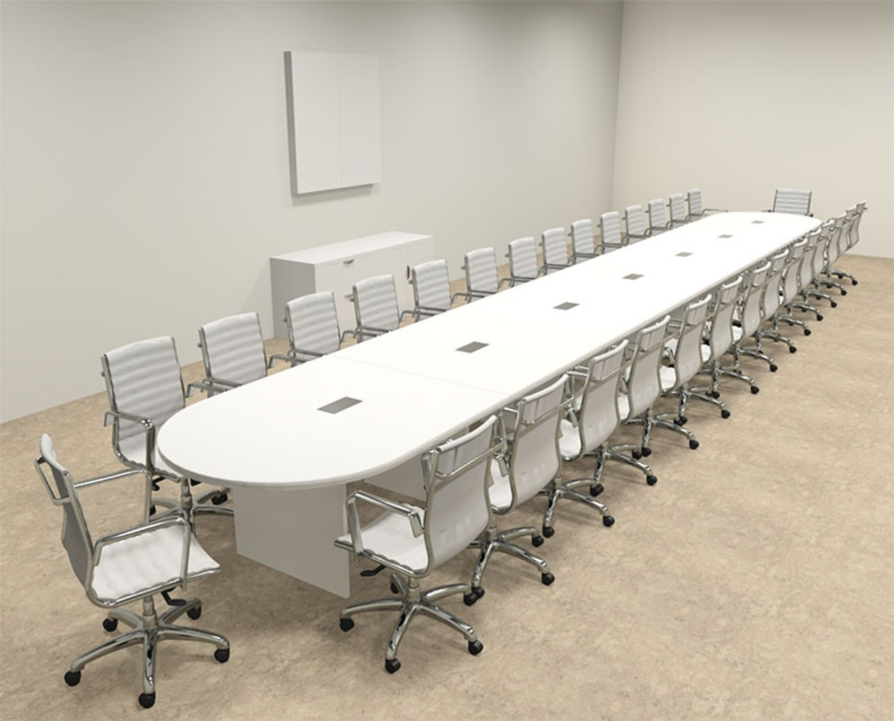 Modern Racetrack 30' Feet Conference Table, #OF-CON-C121