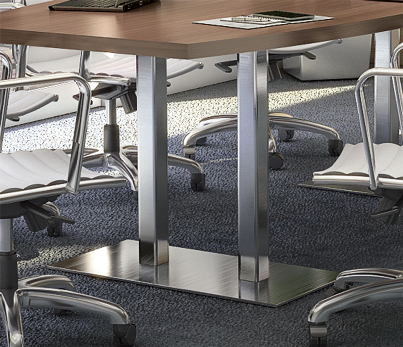 Modern Boat Shaped Steel Leg 10' Feet Conference Table, #OF-CON-CM20