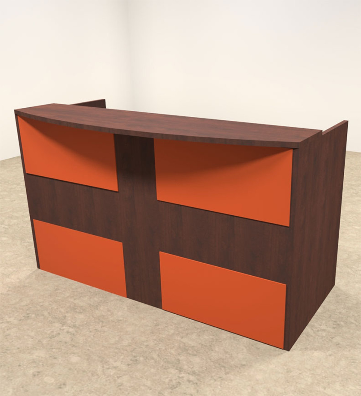 2pc Rectangular Modern Acrylic Panel Office Reception Desk, #OT-SUL-RO26