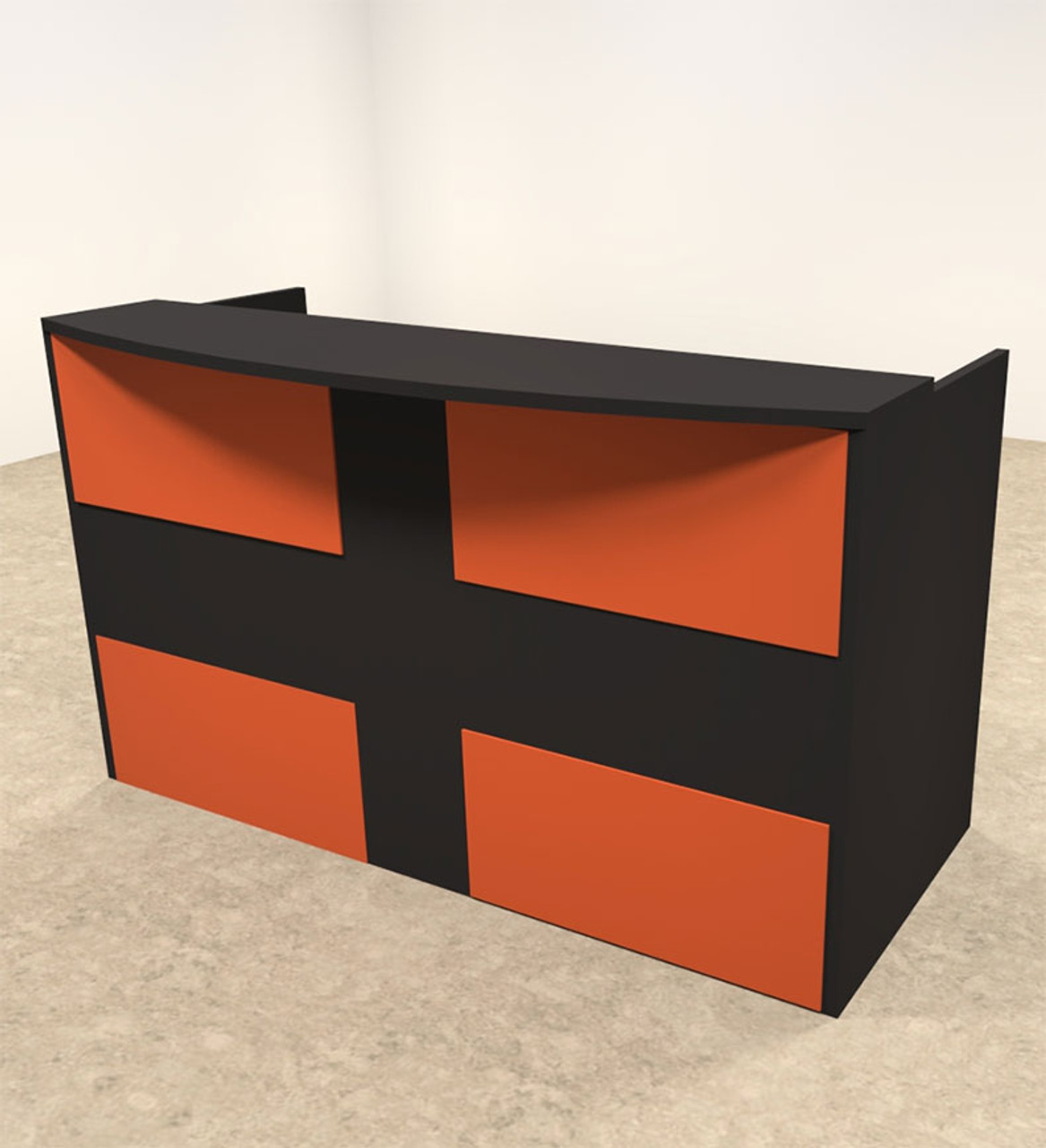 2pc Rectangular Modern Acrylic Panel Office Reception Desk, #OT-SUL-RO28