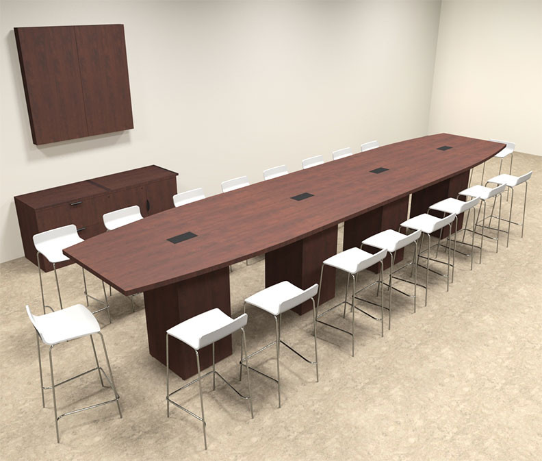 Boat Shape Counter Height 18' Feet Conference Table, #OF ... (1280 x 1088 Pixel)