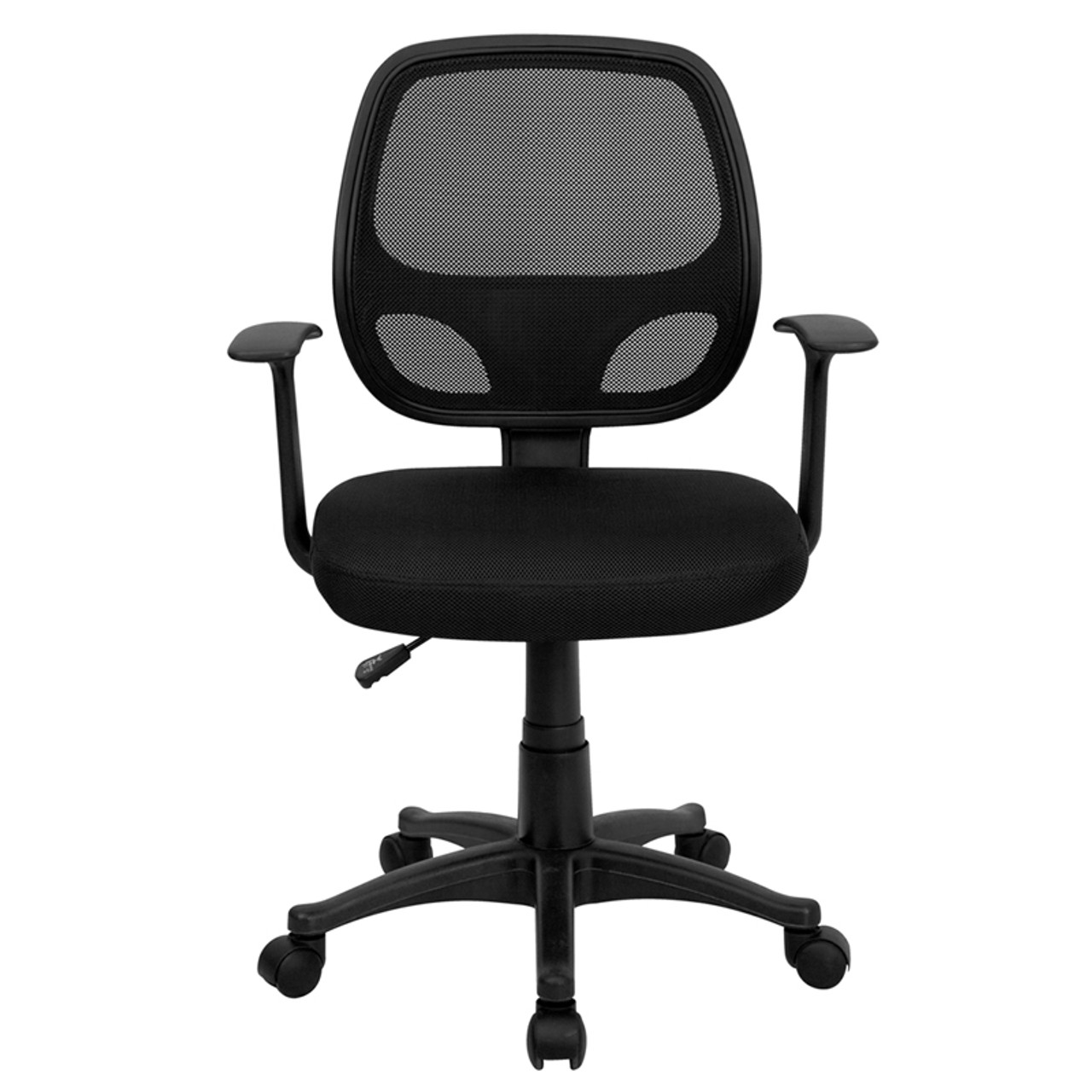 Mid-Back Black Mesh Computer Chair , #FF-0010-14