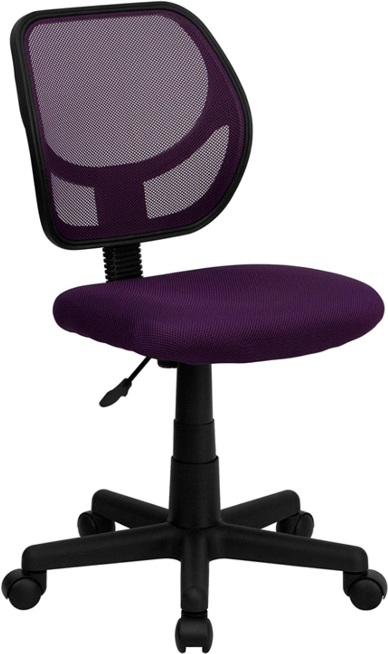 Mid-Back Purple Mesh Task Chair and Computer Chair , #FF-0049-14