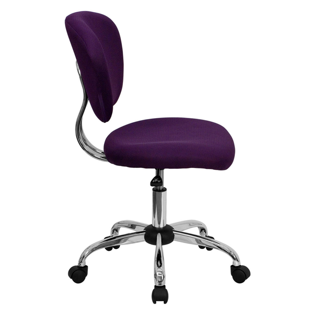 Mid-Back Purple Mesh Task Chair with Chrome Base , #FF-0110-14