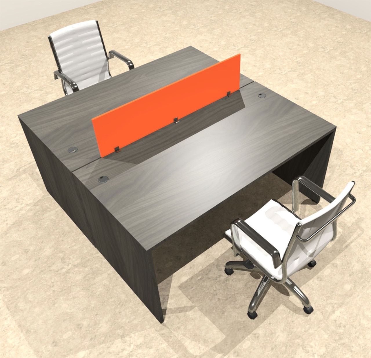 Two Person Modern Divider Office Workstation Desk Set, #OT-SUL-FPO49
